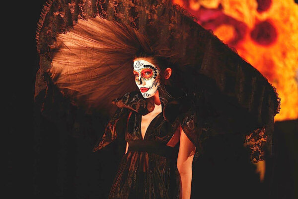 Catrina at the Mexic Arte Museum party in Austin, Texas