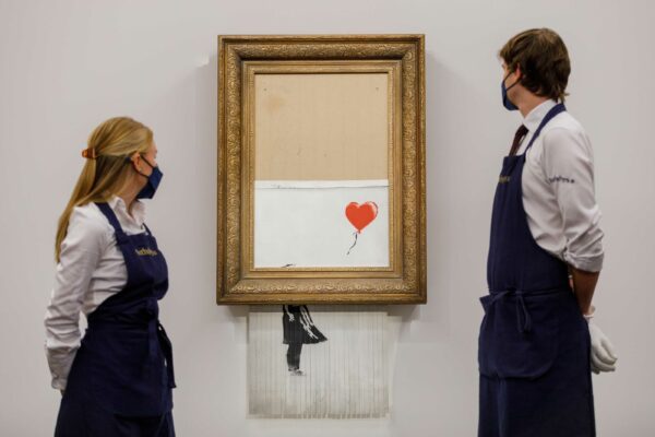 Banksy shredded artwork Love is in the Bin