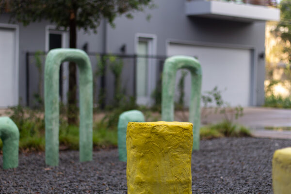 Niva Parajuli: Chin Chin & Muck Muck outdoor installation in Dallas