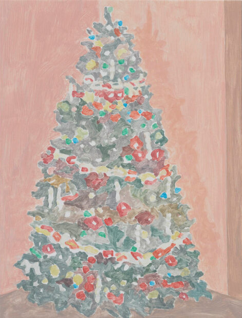 Christmas Tree painting by artist Francesca Fuchs