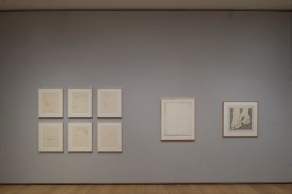 Installation view of "Draw Like a Machine." at the Menil Drawing Institute in Houston