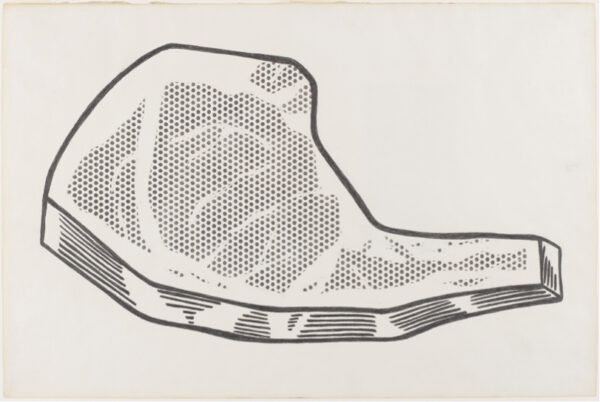 Drawing by artist Roy Lichtenstein on view at the Menil Drawing Institute