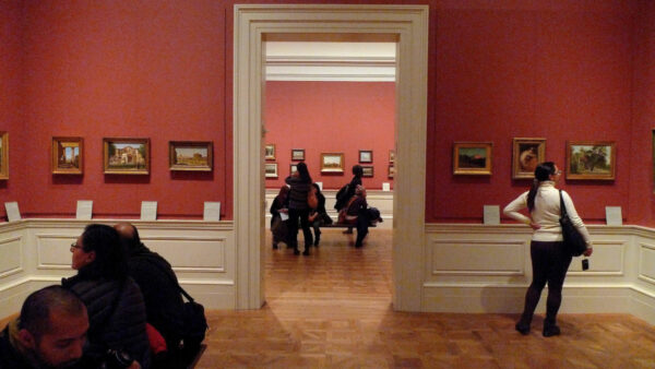 Installation view of art galleries at the Met 