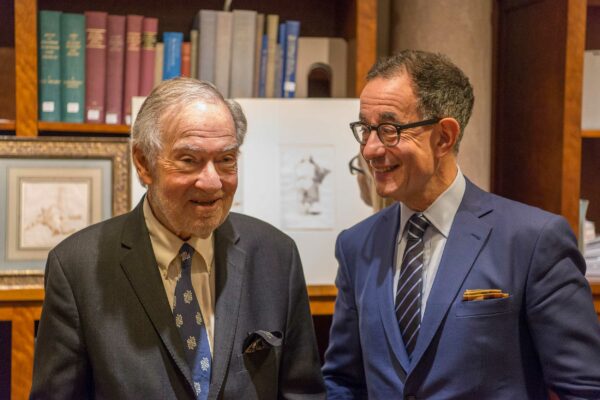 Eugene Thaw with Colin Bailey, Director of the Morgan Library and Museum