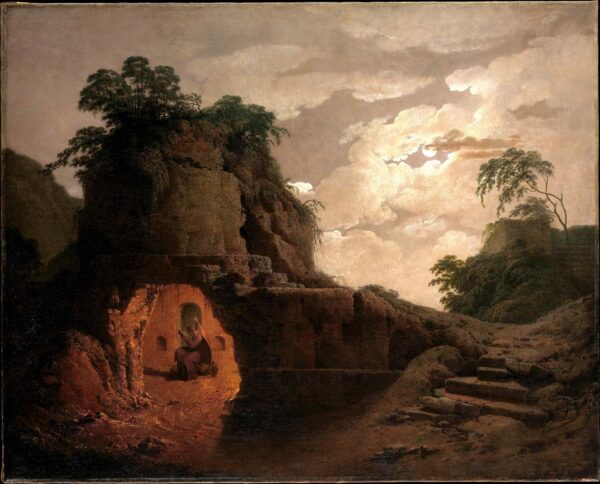 A landscape painting by artist Joseph Wright (Wright of Derby)