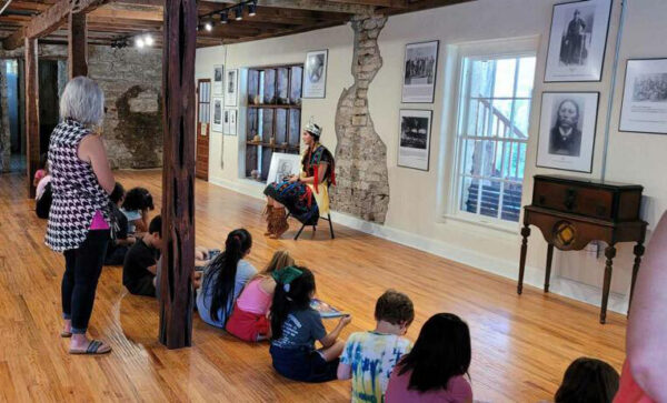 Installation view of the art show Quanah Parker: One Man, Two Worlds