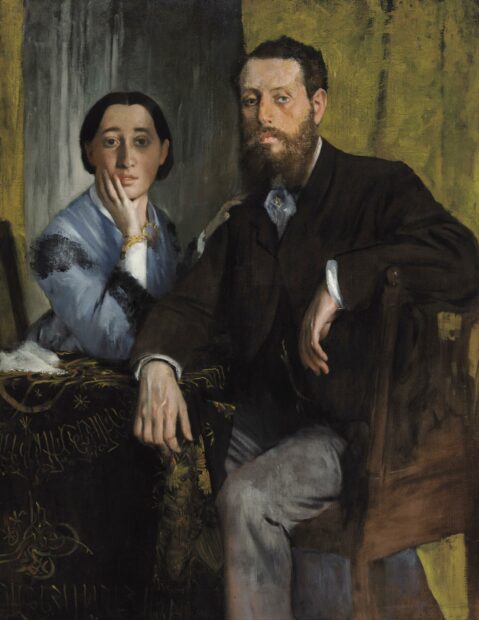 Painting by Edgar Degas of two seated figures