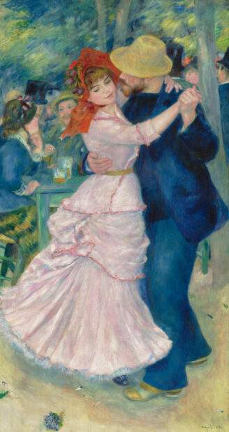 Painting by Renoir of a couple dancing
