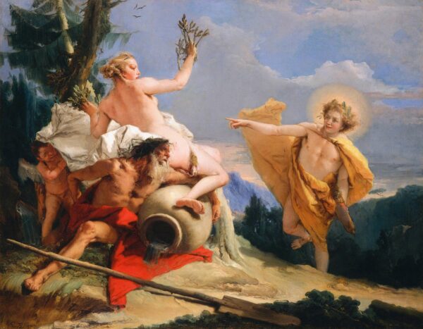 Painting of Apollo pursuing Daphne
