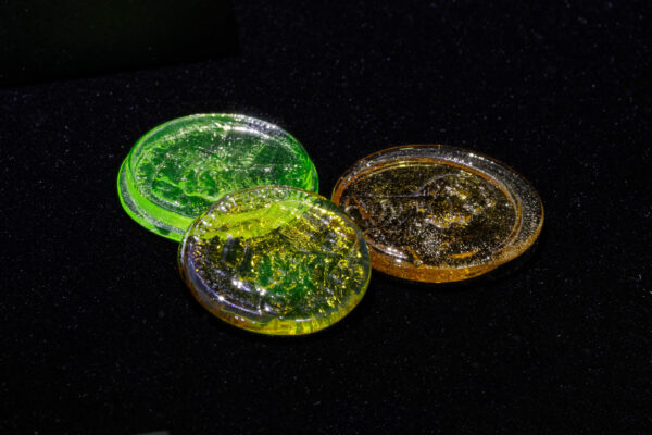 Image of the glass molds used to fabricate pennies