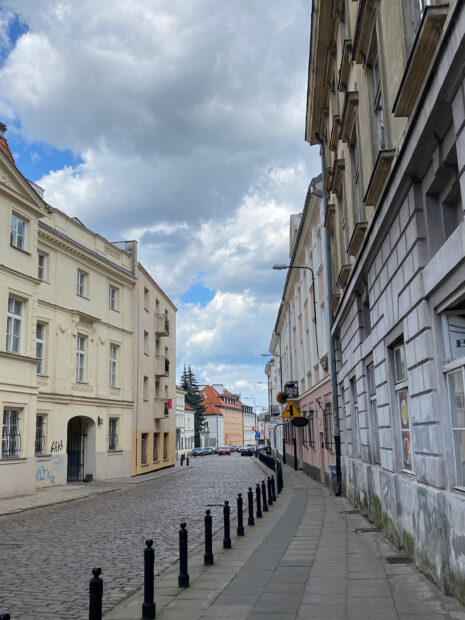 A street in the Warsaw City Center
