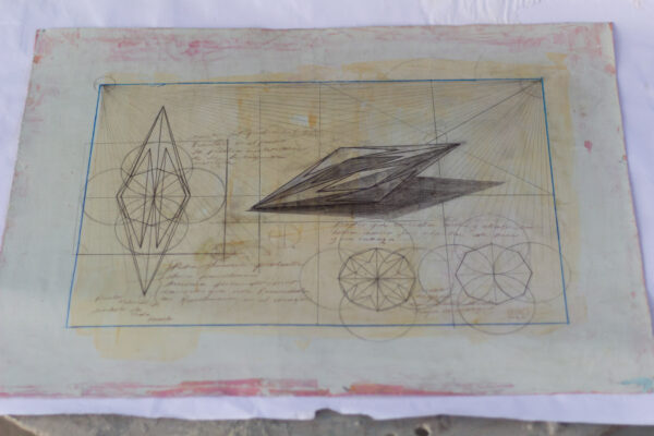 Schematic drawings for sculpture, by Mario Lopez at FAVRIKA