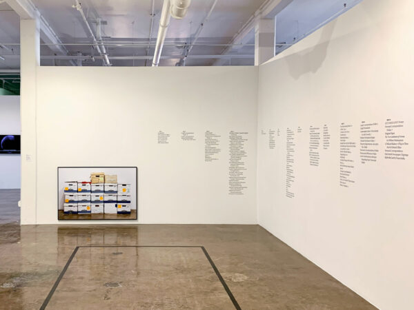 Installation view of an exhibition