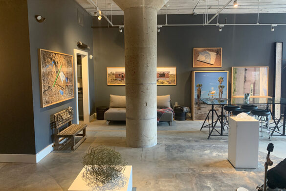 An photograph of the interior of the Bale Creek Allen Gallery.