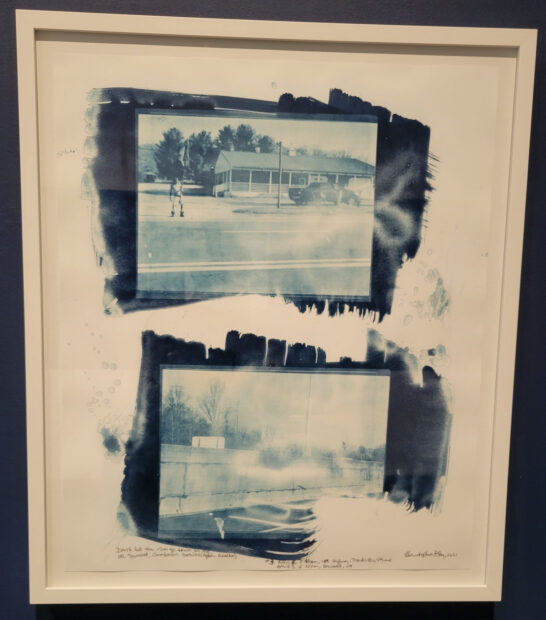 Cyanotype images of locations of sundown towns in the United States