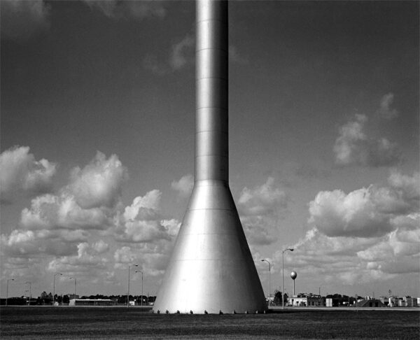 Photo of a large metal tower