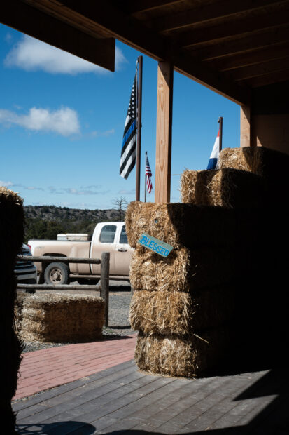 Photo of a Blue Lives Matter Flag