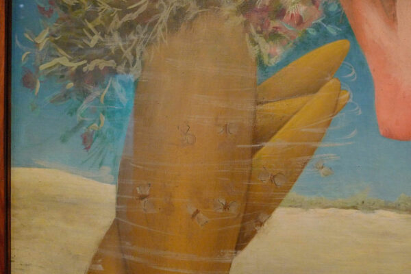 Detail of a painting of a vegetable
