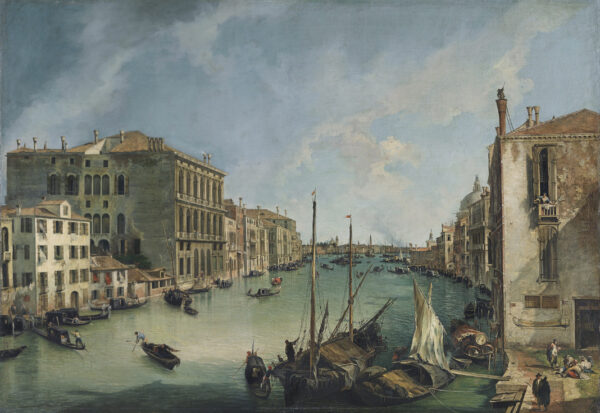 Master painting of a view of Venice Grand Canal