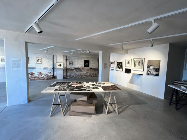 Installation view of works on paper