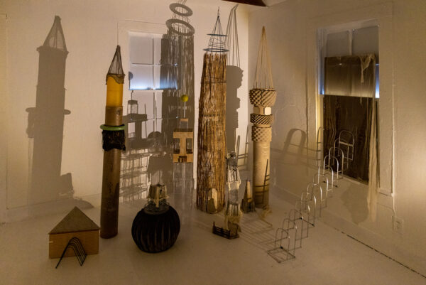 Installation image of work by Rehab El Sadek on view at Project Row Houses' "Southern Survey Biennial."