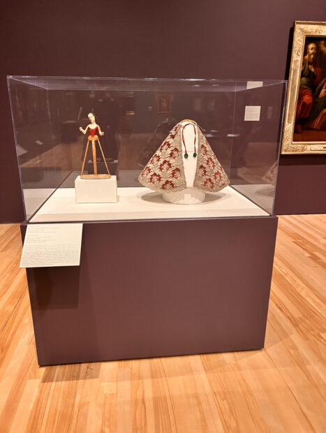 Photo of works in a vitrine at the Blanton Museum of Art