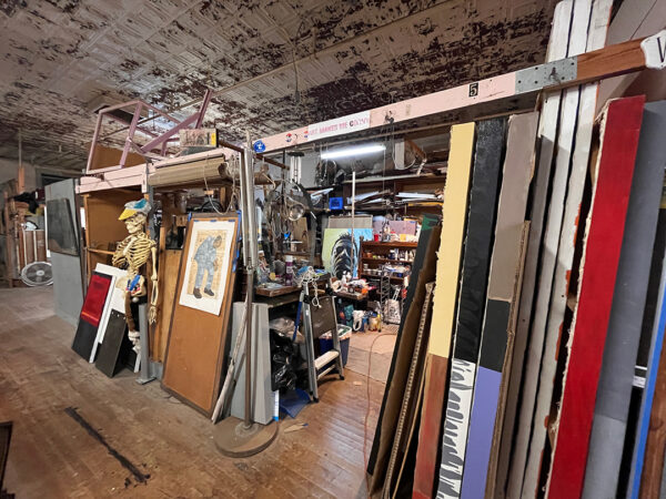 A photograph of Jimmy Peña's studio.