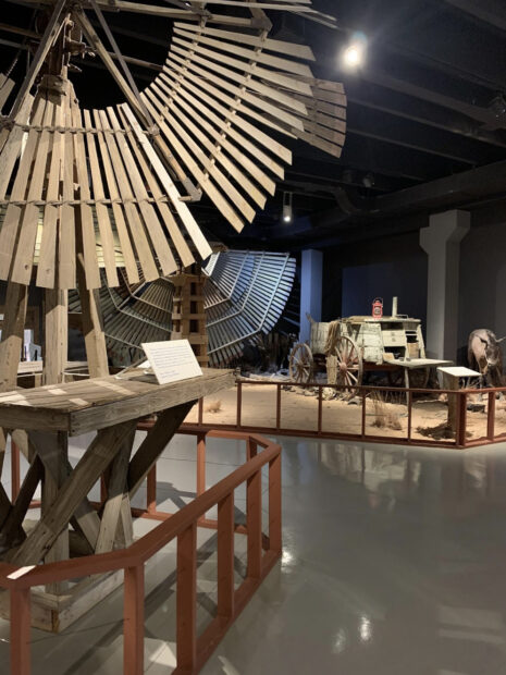 Photo of windmills in a gallery