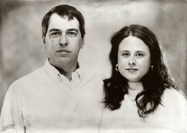 Photo of the writer and his wife