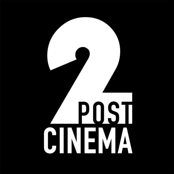 Black and white logo of 2 post cinema