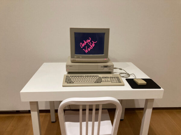 Andy Warhol's Amica Computer and software on view at "I'll Be Your Mirror"