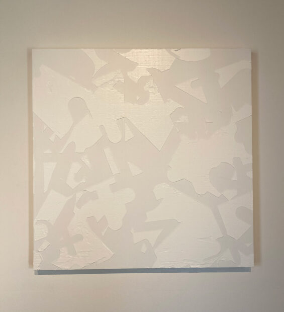 Loring Taoka, "Merge #2," 2023, Acrylic on birch panel