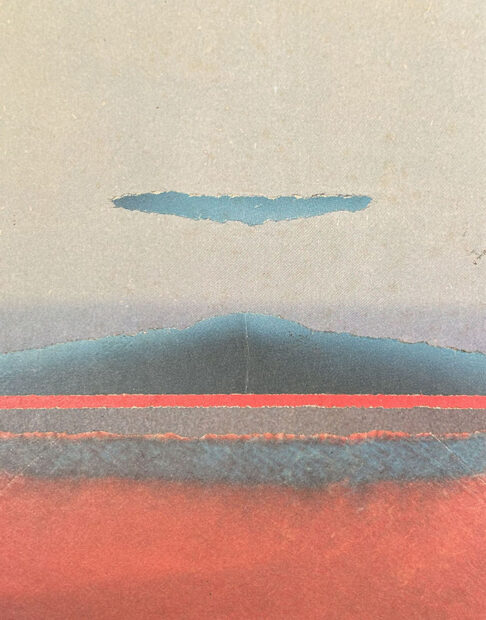 Leila McConnell, “Untitled (orange and blue skyscape),” c. 1982