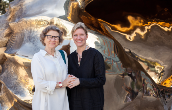 A photograph of Jill Wilkinson and Andrée Bober.
