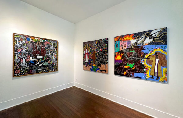 An installation image of works by Alethia Jones.