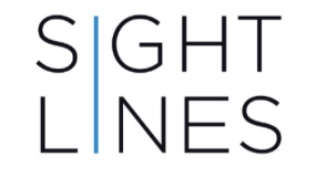 A designed logo for Sightlines magazine.