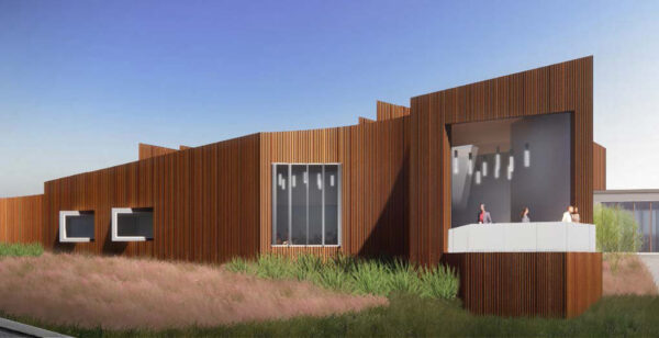 A digital rendering of the newly designed building for the Museum of the Big Bend.