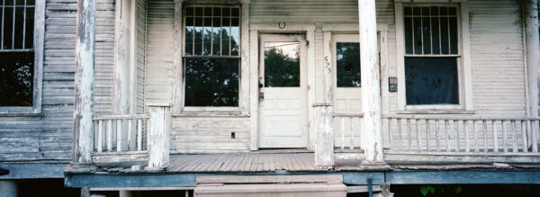A photograph of the front facade of a house.