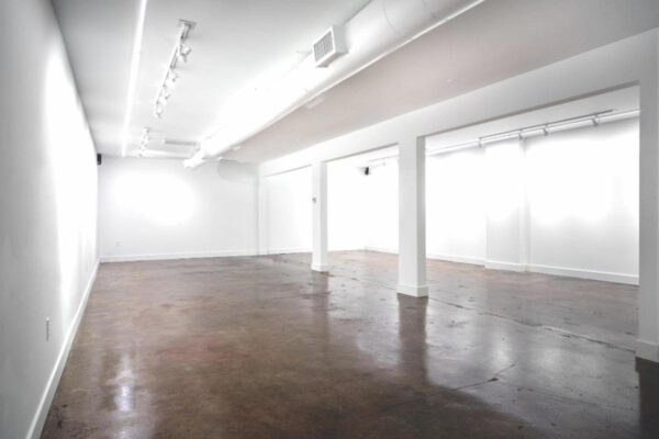 A photograph of an empty gallery.