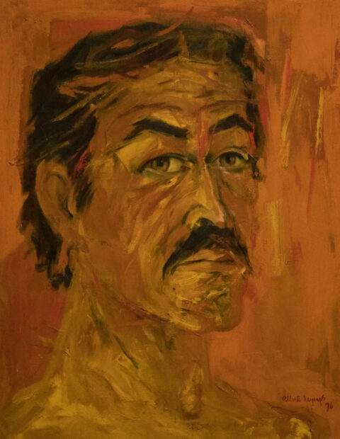 A self-portrait painted by Alberto Mijangos.