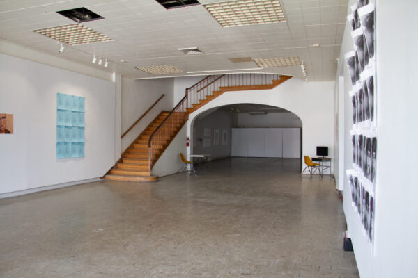 A photograph of the interior of a gallery space in Houston.