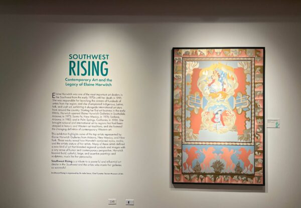 Installation view of Southwest Rising on view at the Briscoe Musseum