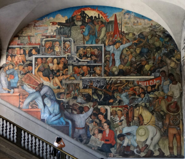 Photo of a mural by Diego Rivera at the National Palace in Mexico City