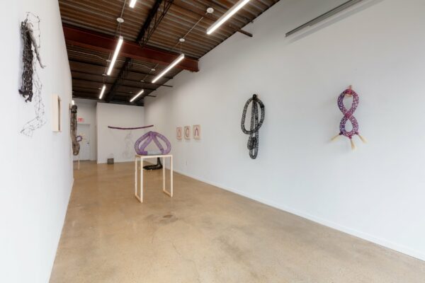 An installation photograph of an exhibition by Sarita Westrup.
