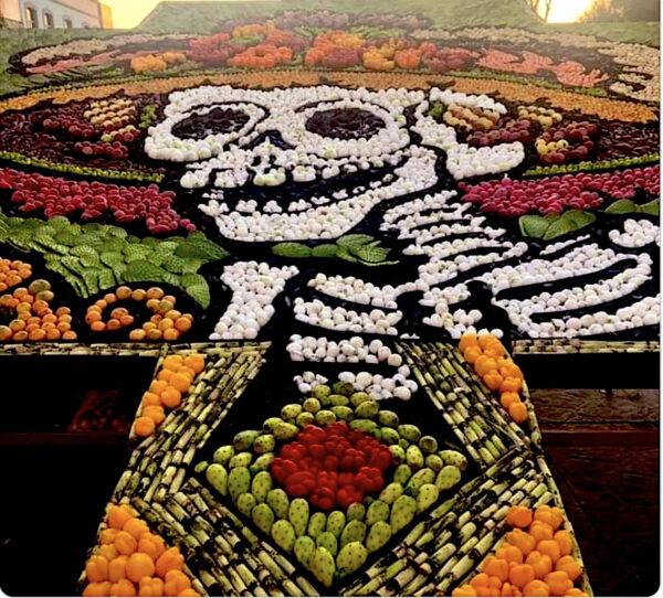 Catrina made from vegetables