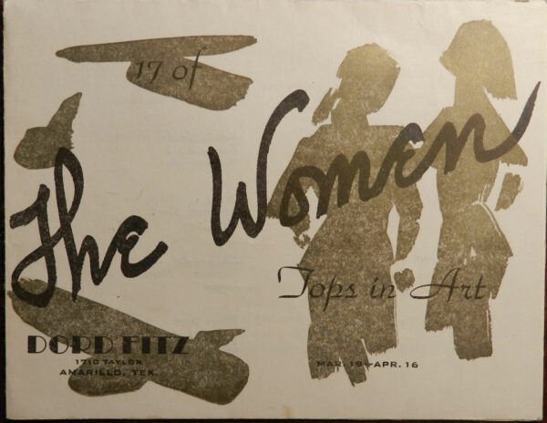 Exhibition invitation for an exhibition of women in art