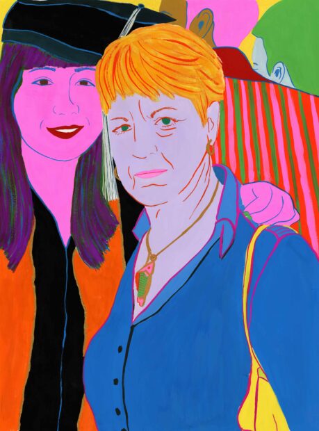 Technicolor portrait of two women
