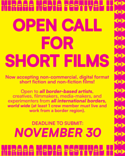 Open call flyer for short films