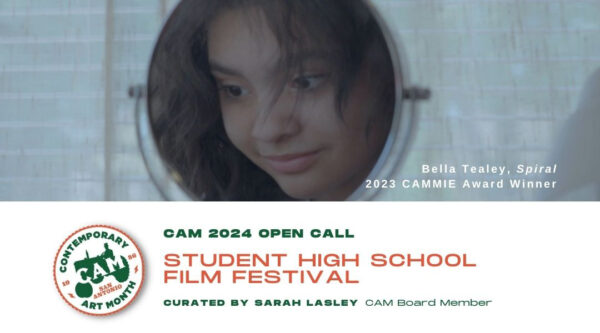 A promotional graphic announcing an open call for high school student filmmakers.