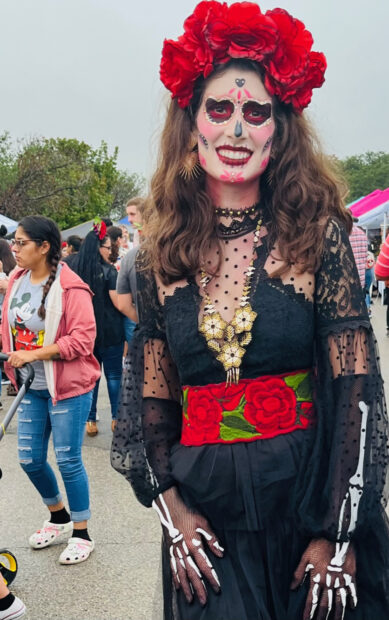 Photo of aa woman dressed as a catrina